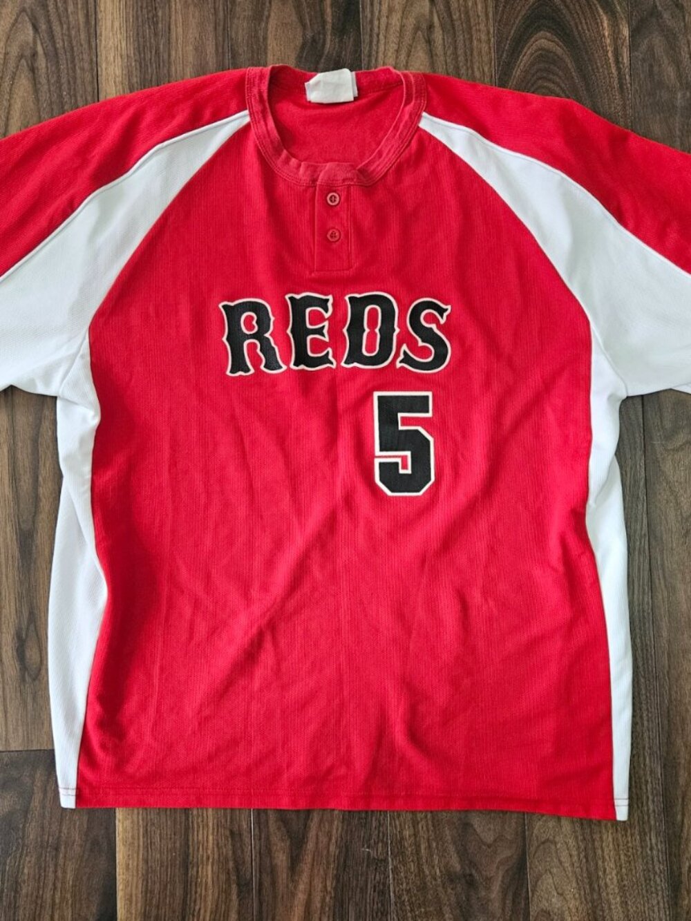 Cincinatti Reds Baseball Jersey #5 Johnny Bench Size 2XL Teamwork Athl Apparel